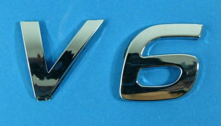 V6 Emblem -selbstklebend-