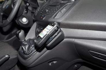 Preview: KUDA Telefonkonsole passend für Ford Transit Connect ab 12/2013 + ab 2018 Kunstleder schwarz