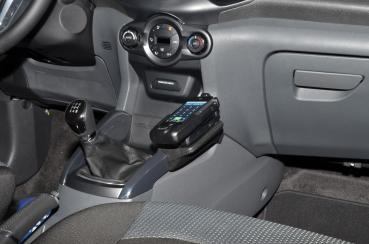 Preview: KUDA Telefonkonsole passend für Ford EcoSport ab 2012 Kunstleder schwarz