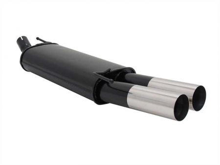 NOVUS Sportauspuff passend für VW Golf 3 und 4 Cabrio Gruppe N 2x76 RL-Design