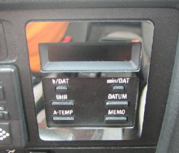 Blende Außentemperatur/Digitaluhr poliert passend für BMW E28/E30