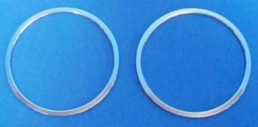 Ringe Heizung/Lüftung poliert (2er Set) passend für BMW E24 E30 Z1