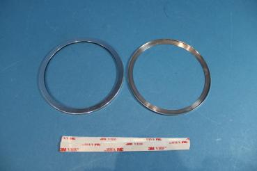 Preview: Door speaker rings 110mm polished (2 pcs) fit for BMW E36 / Z3