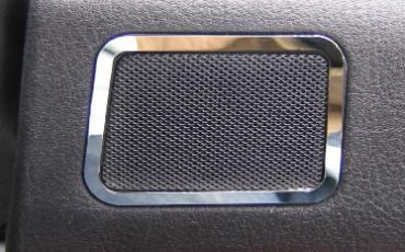 Blende Türlautsprecher hinten poliert (2er Set) passend für BMW 5er E39 Limousine / Touring