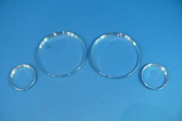 Instrument rings polished (4 pcs) fit for BMW 5er/7er/X5 E39/E38/E53