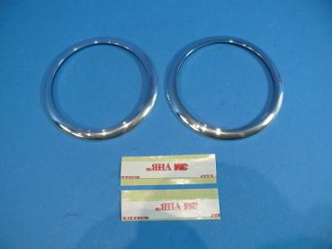 Rings for heater ventilation adjustment 2pcs. polished fit for BMW Z4