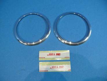 Rings for heater ventilation adjustment 2pcs. polished fit for BMW Z4