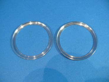 Rings for heater ventilation adjustment 2pcs. polished fit for BMW Z4