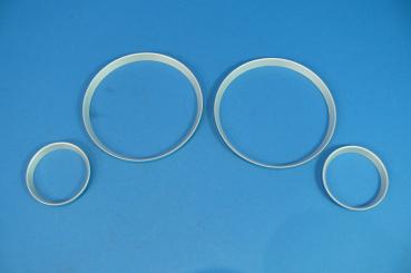 Tachoringe Alu mattiert 4tlg. passend für BMW 5er/7er/X5 E39/E38/E53