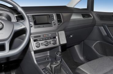 KUDA Telefonkonsole passend für VW Golf Sportsvan ab 02/2014 Kunstleder schwarz