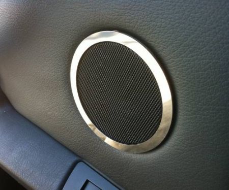 Ringe für Türlautsprecher klein hinten oben poliert 2tlg BMW X5