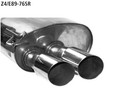 Endschalldämpfer Slash 20° schräg 2x76mm rechts BMW Z4 E89 6 Zyl