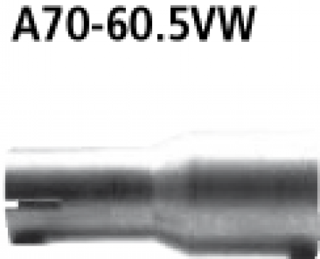 Silencer adapter for Series fit for BMW 5er 6er E60 E61 M5 on Ø 60.5 mm M6 M5