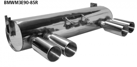 BASTUCK Endschalldämpfer mit Doppel-Endrohr 2x85 mm LH+RH passend für BMW 3er M3 E90