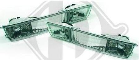 Klarglas Blinker inkl. Nebelscheinwerfer CHROM passend für VW Golf 3 (91-97), VW Vento (92-98)