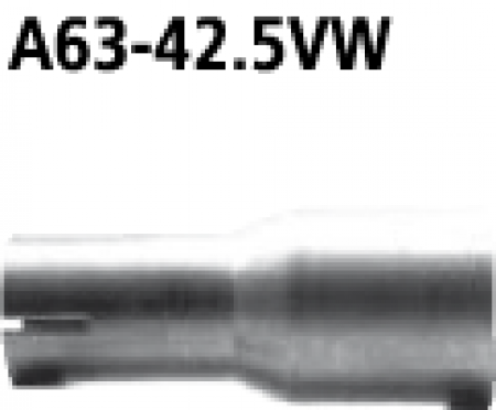 Adapter Komplettanl. auf Kat bzw. Endschalldämpfer R56 Ø42.5