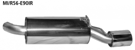 Endschalldämpfer RH mit Einfach-Endrohr 1 x Ø 90 mm Mini R56