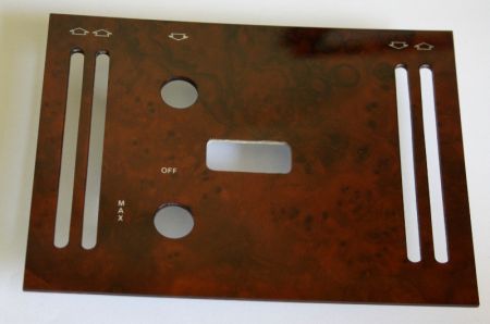 Blende Heizung/Klima Wurzelholz passend für Mercedes R107/W107 -6-