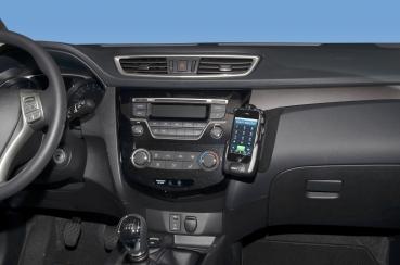 Preview: KUDA Telefonkonsole passend für Nissan X-Trail ab 07/2014 / Qashqai 13 Leder schwarz