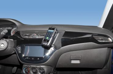 KUDA Telefonkonsole passend für Opel Corsa E ab 2014 Leder schwarz