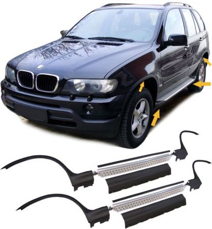 Trittbretter inkl. Radlauf BMW X5 E53 Bj. 99-06