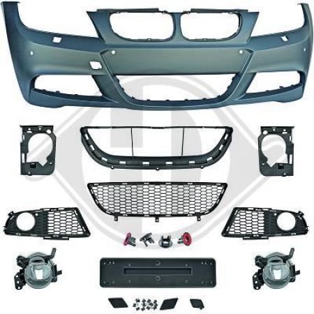 Sport Stoßstange vorne passend für BMW 3er E90/E91 Limousine/Touring 08-11 mit PDC/SWR