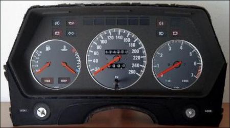Tachoringe poliert 3tlg. passend für BMW 6er E24 (1te Serie)