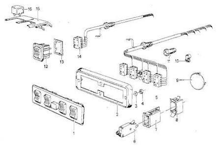 Switch Combination electr. Window Lift BMW E3/E12 (Pic 1)