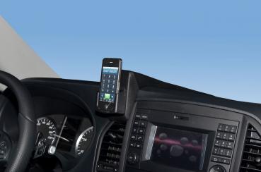 KUDA Navi holder fit for Mercedes Vito from 2014 real leather black