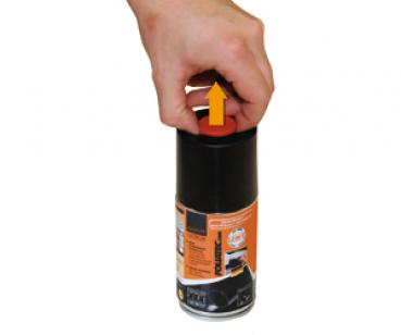 FoliaTec Auspuff- 2K- Lackspray glanz schwarz 250ml