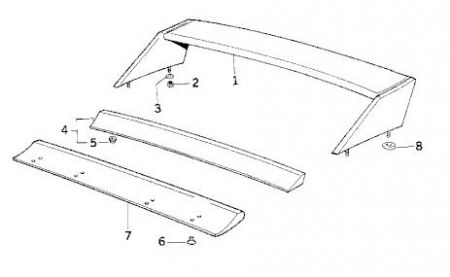 M3 Heckspoiler BMW 3er E30 M3 EVO 2