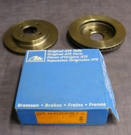 2 ATE brake disc fit for Ford Ford Mondeo I/II / Scorpio II