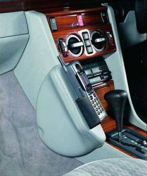 KUDA Telefonkonsole (RHD) passend für Mercedes W124 Leder schwarz