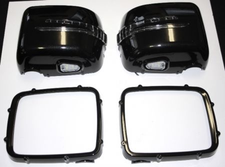 MIRROR CASE V INDICATOR UMF. LIGHTING FOR MERCEDES W463 Black