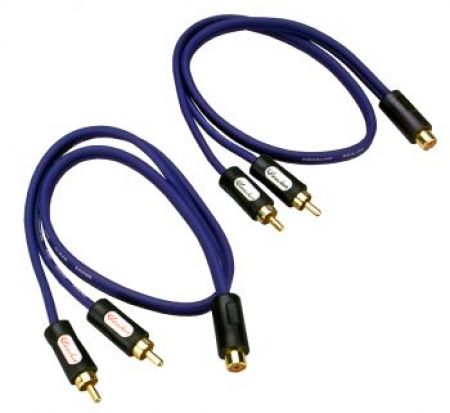 Y-Cinchkabel 0,5m (1 Buchse auf 2 Stecker) (2er Set)