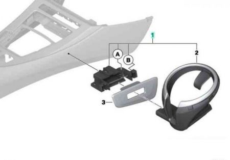 Cover Cupholder KORALLROT for BMW Z4 E89 (pic 3)