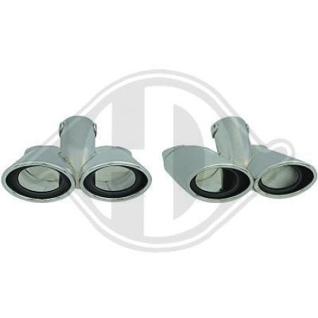Sportauspuffblenden Sport Optik für Mercedes W221 Bj. 05-09