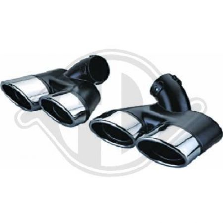 Sport exhaust tips sports optics for Mercedes W211 Bj. 02-09