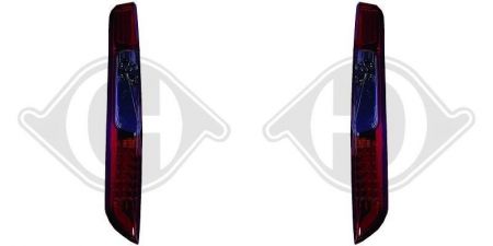 LED Taillights clear red/black fit for Ford Focus hatchback Bj. 08-11