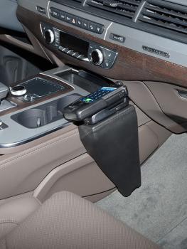 KUDA Telefonkonsole passend für Audi Q7 ab 04/2015 Kunstleder schwarz