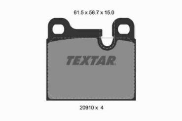 TEXTAR brake pads REAR fit for BMW E23 / E24 / E28