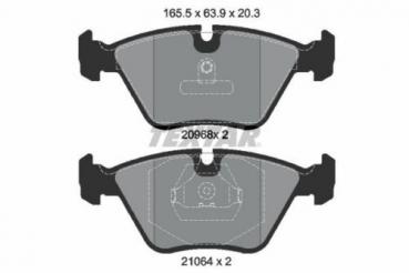 TEXTAR Bremsbelag vorne passend für BMW E36 E34 E32 Z3