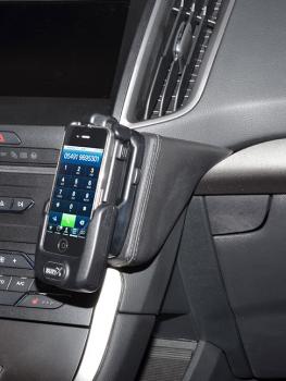 KUDA Telefonkonsole passend für Ford Galaxy / S-Max / Edge ab 2015 Leder schwarz