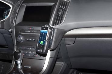 KUDA Telefonkonsole passend für Ford Galaxy / S-Max / Edge ab 2015 Leder schwarz
