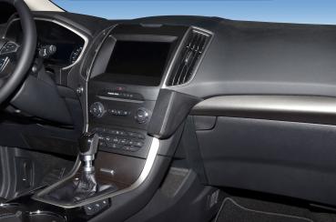 KUDA Telefonkonsole passend für Ford Galaxy / S-Max / Edge ab 2015 Leder schwarz