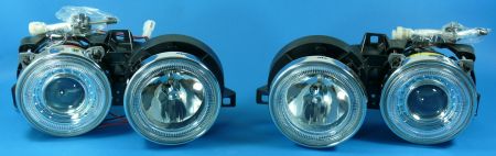 Headlights clear with Angel eyes fit for BMW 5er E34 / 7er E32