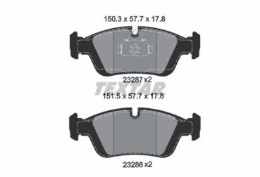 TEXTAR Bremsbeläge vorne passend für BMW E36 E46 Z3 Z4