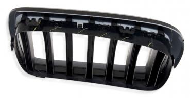 Preview: Kidney high gloss black front RIGHT for BMW X5 F15 / X6 F16