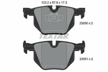 TEXTAR Bremsbelag HINTEN passend für BMW E84 / E90 / E91 / E92 / E93 / X1