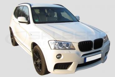 Shadow-Line Niere glänzend schwarz passend für BMW X3 F25 VFL
